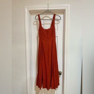 Christian Lacroix Vibrant orange Midi Dress size 4